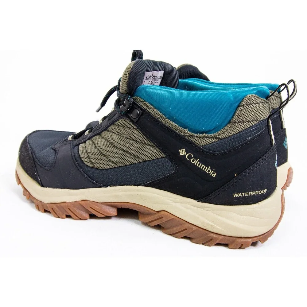 Columbia Terrebonne 2 Omni-Tech Lace Up Gray Hiking Boot Women Size 7 Gray Blue